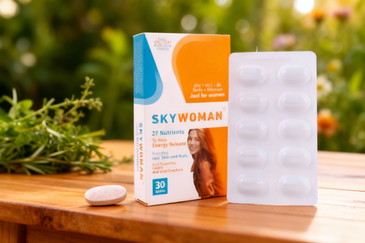 تصویر قرص اسکای وومن برای تقویت سلامت زنان